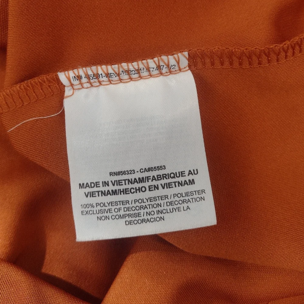 Nike Golf Men's Polo Shirt Dri-Fit Standard Fit Short Sleeve Orange Small